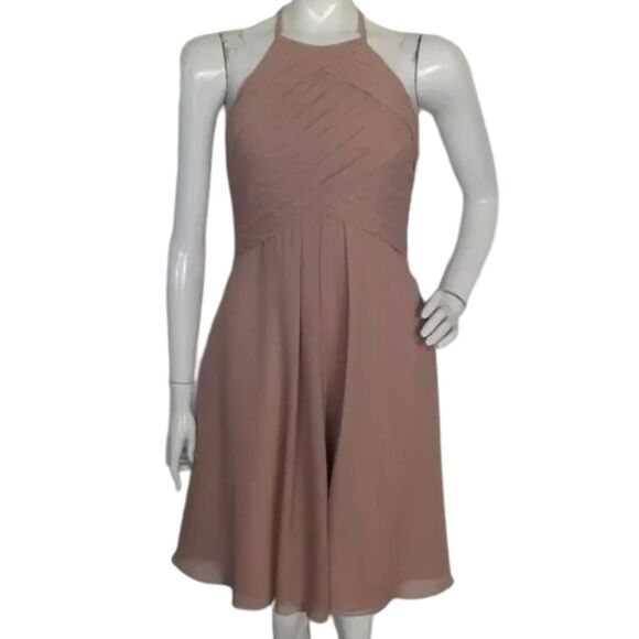 JJ's House Dresses & Skirts - JJ'S HOUSE Dress, 2/XS, Pink, Party/Event, Pleated bust, Fit & Flare, Sleeveless